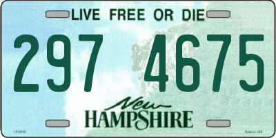 NH license plate 2974675