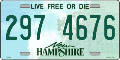 NH license plate 2974676