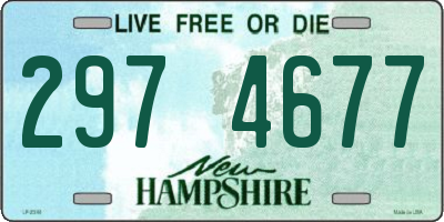 NH license plate 2974677