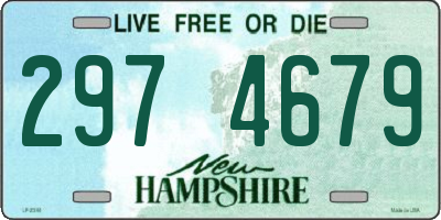 NH license plate 2974679