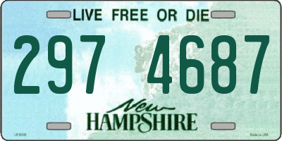 NH license plate 2974687