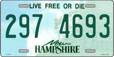 NH license plate 2974693