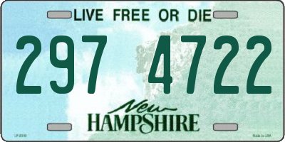 NH license plate 2974722