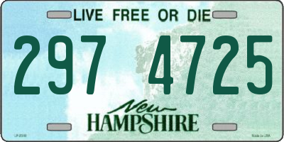 NH license plate 2974725