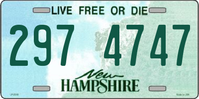 NH license plate 2974747