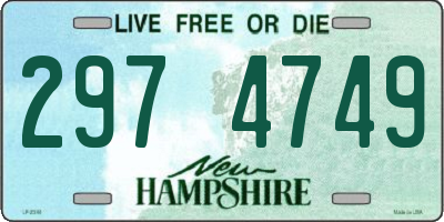 NH license plate 2974749
