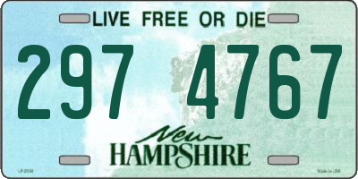 NH license plate 2974767