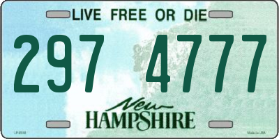 NH license plate 2974777