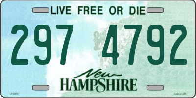 NH license plate 2974792