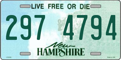 NH license plate 2974794