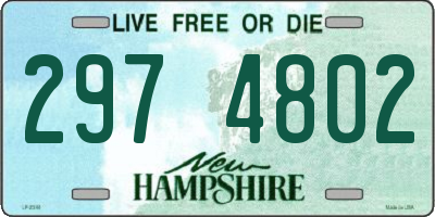 NH license plate 2974802