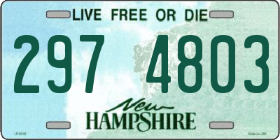 NH license plate 2974803
