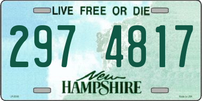 NH license plate 2974817