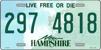 NH license plate 2974818