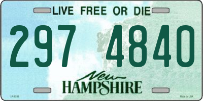 NH license plate 2974840