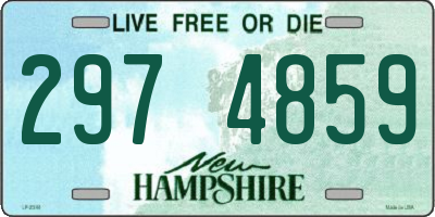 NH license plate 2974859