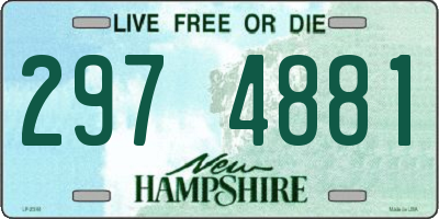 NH license plate 2974881