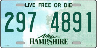 NH license plate 2974891