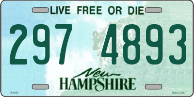 NH license plate 2974893