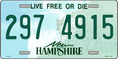 NH license plate 2974915