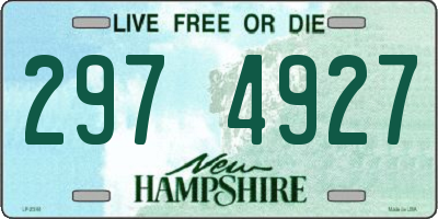 NH license plate 2974927
