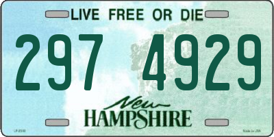 NH license plate 2974929