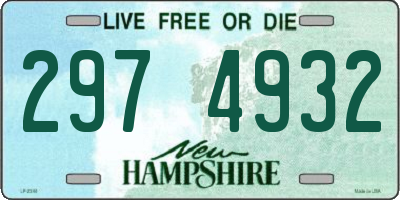 NH license plate 2974932