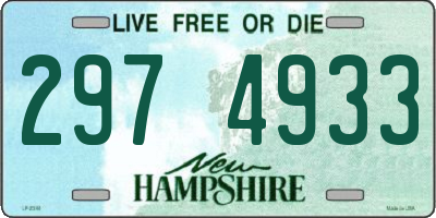 NH license plate 2974933