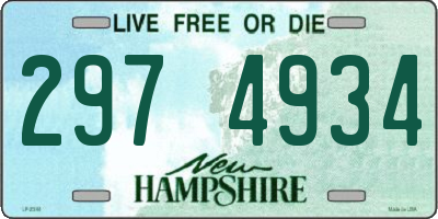 NH license plate 2974934