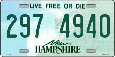 NH license plate 2974940