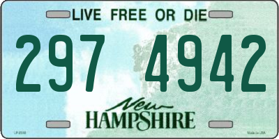 NH license plate 2974942