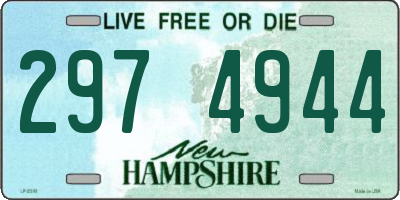 NH license plate 2974944