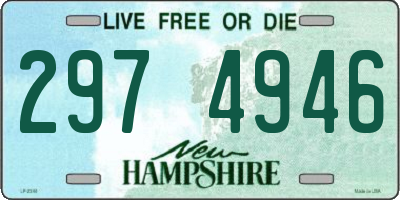 NH license plate 2974946