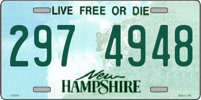 NH license plate 2974948