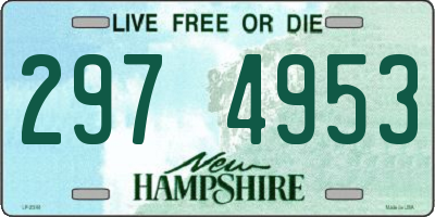 NH license plate 2974953