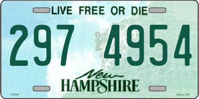 NH license plate 2974954