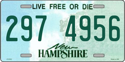 NH license plate 2974956