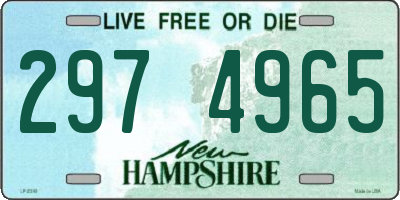 NH license plate 2974965