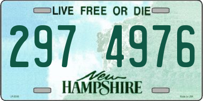 NH license plate 2974976
