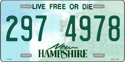 NH license plate 2974978