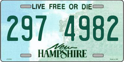 NH license plate 2974982