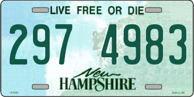 NH license plate 2974983