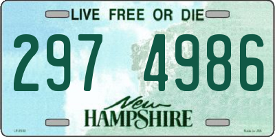 NH license plate 2974986