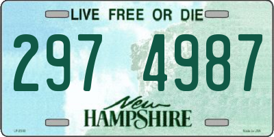 NH license plate 2974987