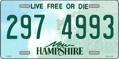 NH license plate 2974993