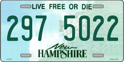NH license plate 2975022
