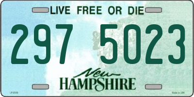 NH license plate 2975023