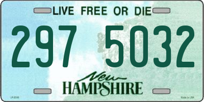 NH license plate 2975032