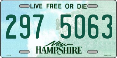 NH license plate 2975063