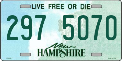 NH license plate 2975070